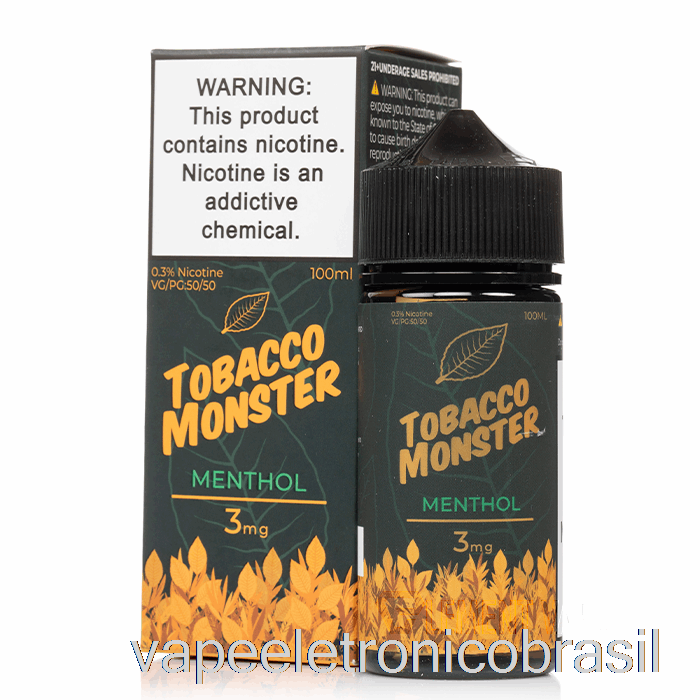 Vape Vaporesso Mentol - Monstro Do Tabaco - 100ml 0mg